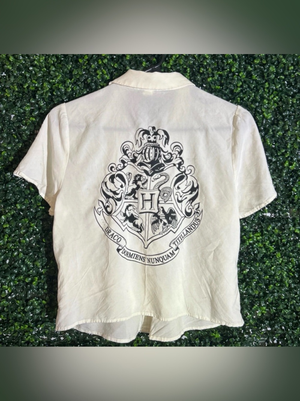 Harry Potter Cream Crest Short-Sleeve Kids Top